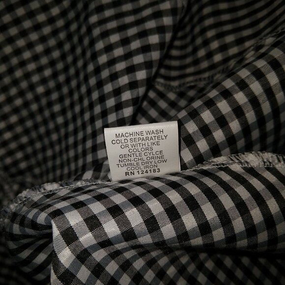 Jon & Anna Blouse Multicolor Women Ruffled Size Medium Button Front - Picture 6 of 7